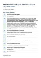 NR 569 NUR 569 Exam 2 Blueprint &ndash; UPDATED Questions with&NewLine;100&percnt; Verified Answers