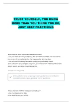 Aml Exam Anti-Money Laundering Webce Questions With Correct Answers
