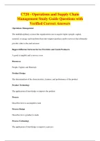 BUNDLE OF C720 QUESTIONS WITH VERIFIED CORRECT ANSWERS
