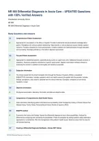 NR 569 Differential Diagnosis in Acute Care &ndash; UPDATED Questions&NewLine;with 100&percnt; Verified Answers