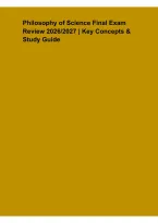 Philosophy of Science Final Exam Review 2026&lowbar;2027 &ndash; Key Concepts & Study Guide