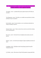 NYC Management Auditor Trainee EXAM QUESTIONS AND CORRECT VERIFIED SOLUTIONS LATEST UPDATE THIS YEAR JUST RELEASEDpdf Questions and Answers 100 Pass