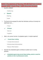 NACE 1 Foundations of Nursing LPN-RN NLN Part 3 2026 &vert; Exam Questions & Answers