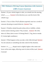 NSC Defensive Driving Course Questions and Answers PDF &vert; Practice Test