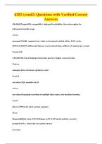 BUNDLE OF D282 QUESTIONS WITH VERIFIED CORRECT ANSWERS