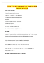 M100 Test Review Questions with Verified&NewLine;Correct Answers