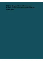 RAD 100 Chapter 4 Critical Thinking and Problem-Solving Strategies Exam II 2026&lowbar;2027 &ndash; Study Guide