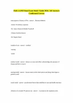 Intro to Path AAMI Final Question and answers 2026 verified to pass 100 Correct Answers Verified A Graded