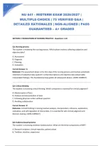 Nu 641 - Midterm Exam 2026&sol;2027 &vert; Multiple-Choice &vert; 75 Verified Q&A &vert; Detailed Rationales &vert; Ngn-Aligned &vert; Pass Guaranteed &ndash; A&plus; Graded