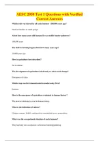 AESC 2050 Test 1 Questions with Verified&NewLine;Correct Answers