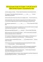 SDI Divemaster Study Set Chapter 1 with all Correct & 100&percnt; Verified Answers &vert;Guaranteed to Pass