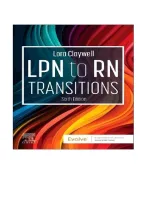 Test Bank For Lpn To Rn Transitions 6Th Edition By Lora Claywell Isbn&colon;978-0443105241 Complete Guide Allchapters Covered With Rationales 100&percnt; Verified A&plus; Grade Assured&excl;&excl;&excl;&excl;&excl;