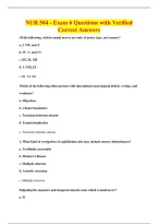 NUR 504 - Exam 6 Questions with Verified&NewLine;Correct Answers