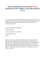 Nur 634 Midterm Exam 2026&sol;2027 Fall Questions And Correct Answers Graded A&plus; Gcu