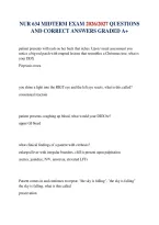 Nur 634 Midterm Exam 2026&sol;2027 Fall Questions And Correct Answers Graded A&plus; Gcu