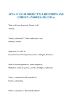 Apea 3P Exam 2026&sol;2027 Fall Questions And Correct Answers Graded A&plus;