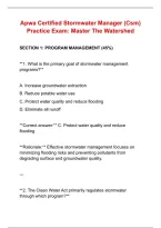 Apwa Certified Stormwater Manager &lpar;Csm&rpar; &NewLine;Practice Exam&colon; Master The Watershed 