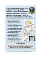SG 2510 Mental Health Nursing Exam Prep Guide &vert; MCQs&comma; Rationales & Key Concepts &vert; South College &lpar;2026&sol;2027&rpar;