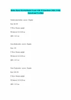 Relias Dysrhythmia Basic Test 35 Questions and Answers 2026 Basic A Dysrhythmia Exam with correct Answers