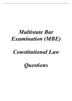 MBE Constitutional Law Practice Questions and Answers &vert; Multistate Bar Examination &vert; Bar Exam Prep Study Guide