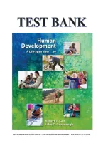 Test Bank for Human Development&colon; A Life-Span View&comma; 8th Edition by Robert V&period; Kail and John C&period; Cavanaugh