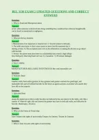 Bul 3130 Exam 2 Updated Questions And Correct&NewLine;Answers