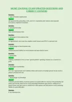 Mgmt 254 Final Exam Updated Questions And&NewLine;Correct Answers