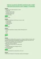 Mock Cg&lpar;Ascp&rpar; Certification Exam 1 Part&NewLine;Updated Questions And Correct Answers