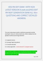 Hesi Rn Exit Exam 1 With Ngn &NewLine;Latest Version B 2026-2027&sol;Hesi Exit &NewLine;Rn Next Generation Exam All 160&plus; &NewLine;Questions And Correct Detailed &NewLine;Answers 