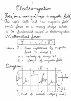 Force acting on a moving charge in magnetic field&comma;topic of electromagnetism&comma; explained to the point in best way with complete mathematical derivation&period;