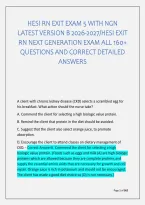 Hesi Rn Exit Exam 5 With Ngn &NewLine;Latest Version B 2026-2027&sol;Hesi Exit &NewLine;Rn Next Generation Exam All 160&plus; &NewLine;Questions And Correct Detailed &NewLine;Answers 
