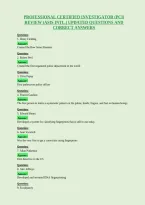 Professional Certified Investigator &lpar;Pci&rpar;&NewLine;Review &lpar;Asis Intl&period;&rpar; Updated Questions And&NewLine;Correct Answers