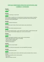 Otd 6212 Midterm Updated Questions And&NewLine;Correct Answers