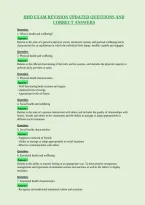 Hhd Exam Revision Updated Questions And&NewLine;Correct Answers