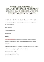 Workday Hcm Pro Exam -&NewLine;Advanced Technical Assessment&NewLine;Questions And Correct Answers&NewLine;With Detailed Explanations