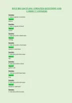 Byui Bio 264 Exam 1 Updated Questions And&NewLine;Correct Answers