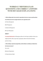 Workday Midterm Exam&NewLine;Questions And Correct Answers&NewLine;With Detailed Explanations