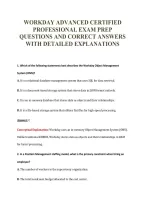 Workday Exam Package Deal 100&percnt; Verified 2026&sol;2027