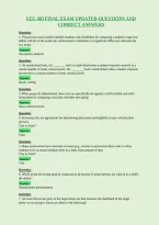 Eec 483 Final Exam Updated Questions And&NewLine;Correct Answers