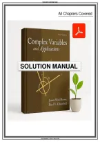 Solutions Manual for Conv Complex Variables and Applications &lbrack;&period;&rsqb; &lpar;9th Edition&rpar; by Brown - Graded A&plus; Comprehensiv&period;&period;&period;