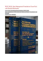 WGU D426 Data Management Foundations 2026&ndash;2027 &ndash; Exam Questions & Answers with Detailed Rationales