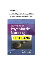  TEST BANK Essentials of Psychiatric Nursing Third&comma; North American Edition by Mary Ann Boyd&comma; Rebecca Ann Luebbert 