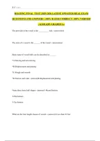 Boating Final Test 2026&sol;2027 &vert; Boater Safety Certification Practice Questions and Answers &vert; Complete Boating License Exam Prep Study Guide