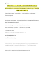 BSNC 1020 Module 3 Exam 2026&sol;2027 &vert; Complete Practice Questions and Answers &vert; Latest Exam Prep Study Guide with Verified Solutions