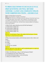Florida Bail Bonds State Exam 2026&sol;2027 &vert; Actual Exam Prep Practice Questions and Revised Answers &vert; Complete Licensing Study Guide