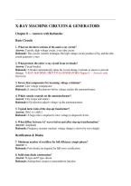 X-Ray Machine Circuits & Generators Chapter 8 &mdash; Answers with Rationales