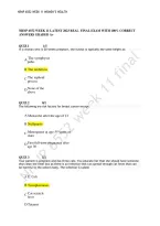 NRNP 6552 Week 11 Final Exam 2026&sol;2027 &vert; Psychiatric Mental Health Nurse Practitioner Exam Prep &vert; Complete Practice Questions and Answers Study Guide