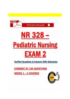 NR 328 Pediatric Nursing Exam 2&colon; Verified Questions&comma; Answers & Expert Rationales
