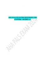 AHA PALS Exam 2026&sol;2027 &vert; Pediatric Advanced Life Support Practice Questions & Answers Study Guide