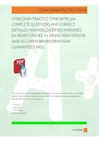 CPAN Exam 1 Practice Exam 2026&sol;2027 &vert; 300 Questions and Answers for Certified Post Anesthesia Nurse Exam Prep